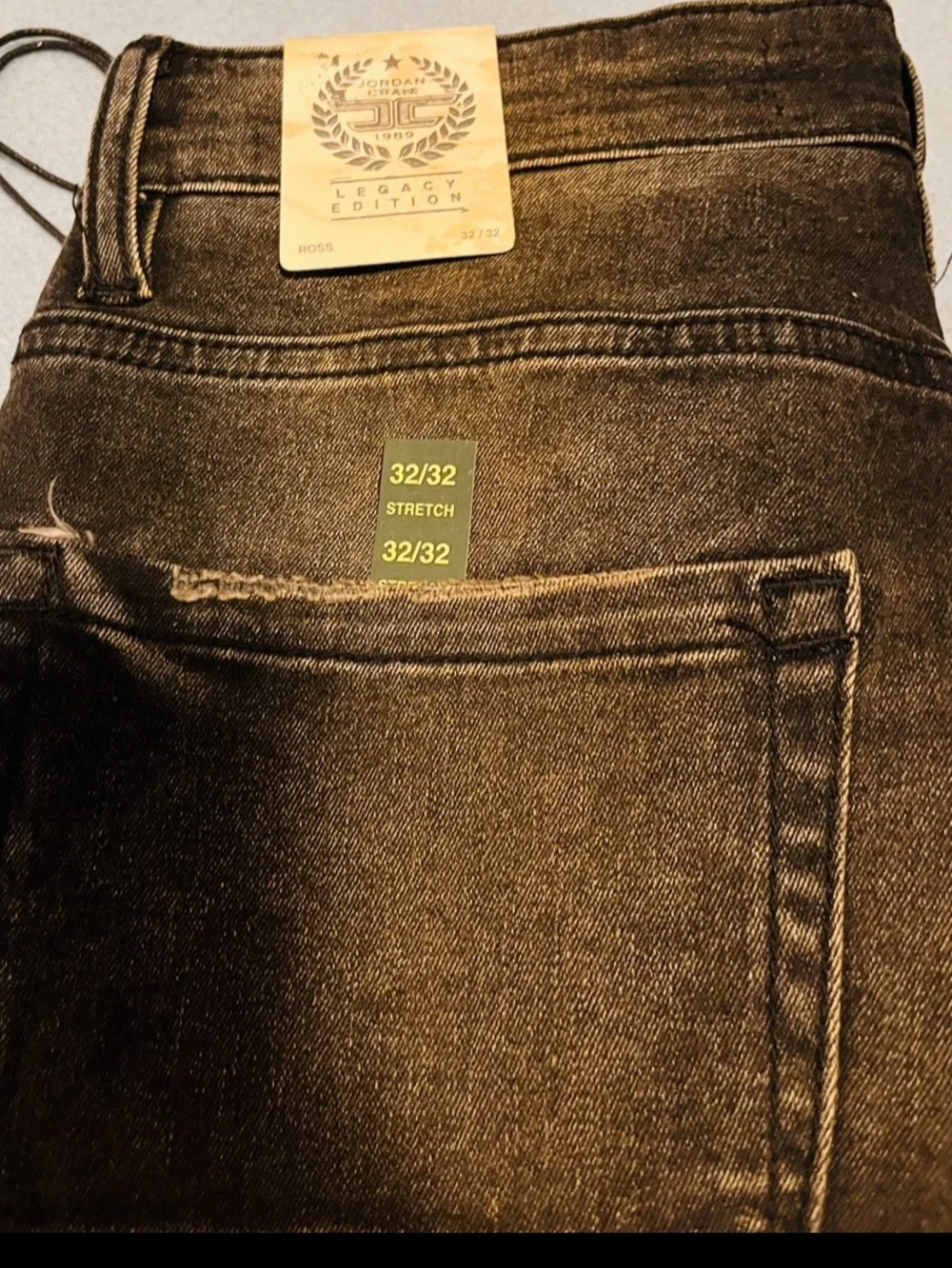 Jordan Craig NWT Men's Copper Black Jeans with Fade